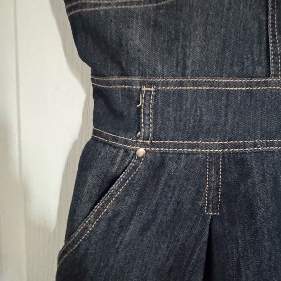 Denim Strapless Dress. Top 19” length 27”. it does stretch - Picture 4 of 10